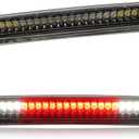 Third 3rd Brake Light LED for 2005-2016 Nissan Frontier & 2004-2015 Nissan Titan, High Mount Rear Brake Lights Assembly, Waterproof Center Cab Cargo Lamp Stop Light (Smoke)