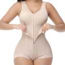 SHAPSHE Fajas Colombianas Moldeadoras Post Surgery Stage 1/2/3 High Compression Garment Full Body Shaper for Women (XX-Large, Tan)