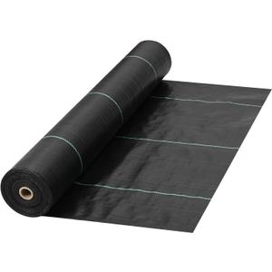 VEVOR Weed Fabric Barrier Heavy Duty, 4x300FT 5.8oz Weed Blocker Fabric, Woven Landscape Fabric, Garden Fabric Weed Barrier, Weed Control Fabric Ground Cover, Geotextile Fabric, Gardening Mat, Black
