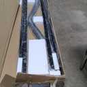 DHP Dusty Metal Bunk Bed with Secured Ladders, Twin/Full, Black