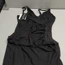 Women's Deep V Neck Sleeveless Ruched Bodycon Party Club Cocktail Mini Dresses (Large, Sparkly-Black)