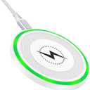 15W Fast Wireless Charging Pad Charger Mat for Samsung Galaxy S25 Ultra S25 Plus S25 S24 S23 Ultra, iPhone 16 Pro Max 15 Pro Max, Wireless Phone Charger Station for Pixel 9/9 Pro XL/8a/8 Pro/8/7 Pro