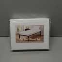 Cottingon 4 Piece Cot Mattress Sheet Set 30"X75", Egyptian Cotton, Soft Sheets, Fits 4 to 7 Inch Deep Pocket for Narrow, Twin,Camper, RV Bunk, Tri Fold Mattress, White