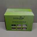 ECOLipak 100% Compostable 5 Compartment Plates, 100 Pack Disposable Compartment Paper Plates, 12.5 * 8.6 inch Biodegradable Sugarcane Plates, Eco-Friendly School Lunch Trays