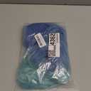 Ombre Blue Wigs for Women Short Curly Wavy Blue Wig for Girls Short Bob Wig With Bangs Heat Resistant Synthetic Wigs for Cosplay Costume Party (Blue Ombre Wig)