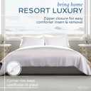 Hotel Sheets Direct Duvet Cover Bed Linen Set, 3 -Piece Set, Light Blue, Full