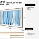 Samsung 55" The Frame Customizable Bezel (2026 Model), Magnetic, Easy Installation, VG-SCFH55TKBZA, Modern Teak