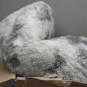 Ophanie 6x9 Tie-Dyed Grey&White Area Rugs for Living Room Bedroom, Fluffy Shag Large Fuzzy Plush Soft Throw Rug, Gray Large Shaggy Floor Big Carpets, Kids Home Decor Aesthetic, Nursery