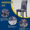 Chair Covers, Stretch Kitchen Dining Room Chair Covers Set of 4, Removable Washable Dining Chair Slipcovers for Home, Hotel, Banquet