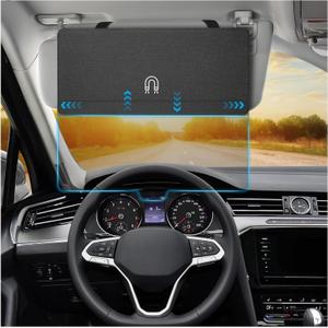 Polarized Car Sun Visor Extender, Upgraded Polarized Car Visor Extender Sun Blocker UV400, Universal Visor Extension for Sun Blocker, Adjustable Sun Visor, Glare, UV Protector