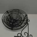 HULISEN 3 Tier Hanging Fruit Basket with Banana Hook, 36-Inch Heavy-Duty Wire Hanging Baskets for Kitchen Storage, Vegetable Produce Organizer (Including Installation Bracket)