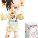 CALEMBOU BJD Blind Box, 1/12 Cute NAGI The Untrammeled Traveler Series BJD Doll, 5.5 Inches Collectable Action Figure for Birthday Gifts (Nagi-XYY-1box)