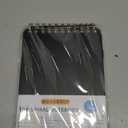 Top Spiral Notebook, A5 Hardcover Top Bound Steno Pads, 240 Pages 100gsm College Ruled Left Handed Notebook Journal for Work, School, Meeting Writing - Black, 5.9" x 8.5"