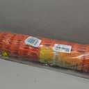 PotatoLife Plastic Mesh Fence Safety Fence, 4'x100' Roll with 100 Zip Ties, Resuable Temporary Netting for Garden Fencing, Construction, Snow Fencing, Animal Barrier, Poultry, Deer, Patio, Orange