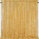 Gold Sequin Backdrop Backdrops Curtains 6ftx8ft Photo Panels Glitter Panels | Shimmer Backdrop for Wedding Decoration Photography Party Stage Decor
