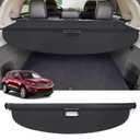 Powerty Cargo Cover for 2015-2019 Lincoln MKC, Canvas Texture Trunk Cover Retractable Privacy Screen Rear Security Shade for Lincoln MKC Accessories