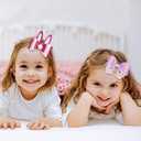 4 Pcs Easter Hair Clips Bow Hair Accessories Cute Rabbit Glitter Sparkly Hair Barrettes Holiday Headdress Hairpin for Girls Women Kids Party Cosplay Prezzie