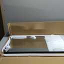 Door Mirror, Arched Full Length Mirror Over The Door, 14"x 48" Hanging or Wall Mirrors, Full Body Mirrors - Black