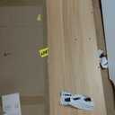 Washer Dryer Countertop with 2-Tier Shelf, 54" W x 27.55" D Laundry Countertop with 2.75" H Guard Edge Rails, Wood Topper with Non-Slip Pad (Pure Wood Color)