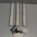 160LEDs Touch-Control Under Cabinet Lighting w/4000mAh Battery, Cordless Motion Sensor Under Counter Lights for Kitchen, Magnetic Rechargeable Closet Lights - 3Pack/Black, 2025 Fall