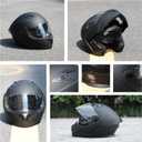 Adult Modular Motorcycle Helmets, DOT Approved Flip up Dual Visor Full Face Helmet for Men Women Moto ATV UTV Snowmobile ADV Four Wheeler Street Bike with Gloves & Mask (Black, S)