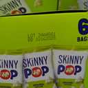 Skinny Pop Popcorn, Original, Whole Grain, Dairy-Free Snack, 0.65oz Bags (30ct) Best Before: 10/16/2025