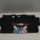 Trendy Pattern Men's Short Sleeve Unique Crew Neck T-Shirt (L, Black)