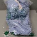 PRETTYGARDEN Women's Floral Boho Dress Fall Long Sleeve Wrap V Neck Ruffle Flowy Maxi Spring Wedding Guest Vacation Dresses (Solid Light Blue)