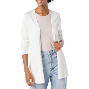 Amazon Essentials Women's Lightweight Open-Front Cardigan Sweater (Medium, Ivory)