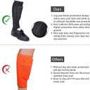 Soccer Shin Guards, Soccer Protective Gear with Calf and Ankle Pads, Shin Guard Pads for Youth and Adult (Medium, Black)