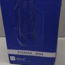 Tiawudi 12 Pack Storage Bins, Plastic Storage Containers, Multi-Use White Organizer Bins for Cabinet, Pantry, Drawer, Closet, Countertop or Shelves