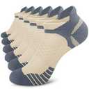 Iseasoo Copper Ankle Compression Socks - Low Cut Arch Support Socks for Men & Women, Running, Nurses, Plantar Fasciitis Socks (Small-Medium, A01-5 Black)