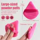BS-MALL Makeup Sponge Set, Triangle Makeup Blending Sponge Puffs, 20 Pieces, Cosmetic Applicators (Pink)