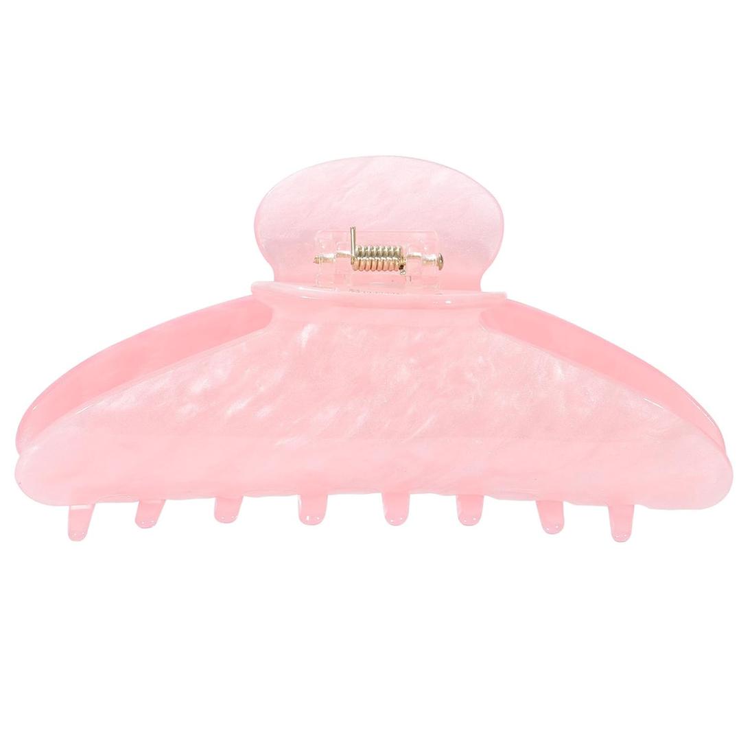 HAIMEIKANG Large Acetate 4 Inch Hair Claw Clip for Women  French Style Hair Claws for Thick Hair with NonSlip Teeth, Hair Accessories for Updos, Buns & Ponytails