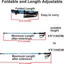A ALAFEN Lightweight Collapsible Trekking Pole - 7075 Aluminum Adjustable Walking Stick for Hiking & Travel, Foldable Quick-Lock Design, Single Pole for Adults & Seniors