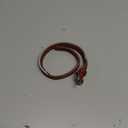 CollarDirect Reflective Rolled Leather Dog Collar, Soft Padded Round Puppy Collar, Handmade Genuine Leather Collar Dog Small Large Cat Collars 13 Colors (11-14 Inch, Cinnamon Smooth) (Brown)