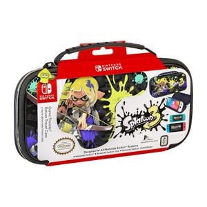 Game Traveler RDS Splatoon 3 Nintendo Switch Case - Switch OLED Case for Switch OLED, Switch & Switch Lite, Adjustable Viewing Stand & Game Storage, Deluxe Handle, Licensed Nintendo Switch game case