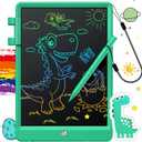 FLUESTON LCD Writing Tablet, Doodle Board Gifts for 3-8 Year Old Girls Boys, 10 Inch Colorful Electronic Board Drawing Pad for Kid, Christmas Gifts for Toddler, Easter Basket Stuffer for Kids (11"W x 7.5"H, Wonderful Green)