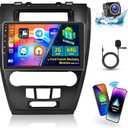 2+64G Radio for Ford Fusion Mustang Mondeo 2009-2012 Android 15 Car Stereo 10.1'' Touch Screen CarPlay Android Auto, AHD Backup Camera, Bluetooth, GPS, WiFi, DSP