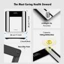 Smart Scale for Body Weight and Fat Percentage, NUTRI FIT Digital Bathroom Scale Bluetooth Biometric Scale for BMI, 17 Metrics Body Composition Analyzer High Accuracy for Weight Loss, Sync App (Simple Black)