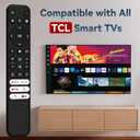 Replacement Universal TCL Remote Control for TCL Smart TV QM8/QM7/S5/S4/S3/Q7/Q6/Q5 4K UHD HDR LED QLED QD-Mini LED Full-HD(NO Voice)