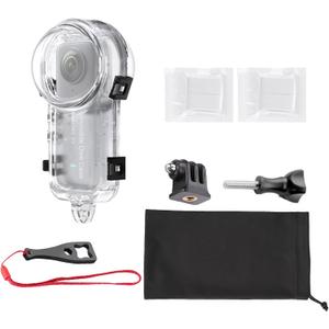 Insta 360 X4 Invisible Dive Case, Splash Prevention Housing Waterproof Up to 50m (164ft) Underwater Dive Protective Shell for Insta360 X4 with Bracket Accessories