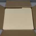 Woodlake Manila File Folders  Letter Size (8.5" x 11"), 1/3-Cut Oversized Tabs, 100 Pack, Heavyweight 120LB/220GSM Durable Paper Folders for Home, Office, School  Made in USA