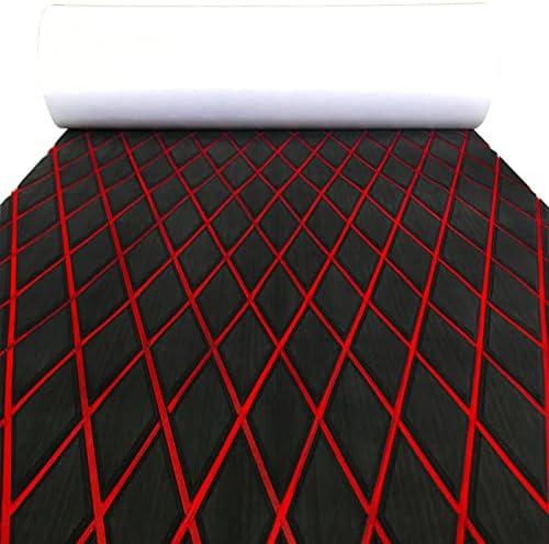 KXKZREN EVA Foam Boat Flooring Decking Sheet 6mm Thick Diamond Anti-Slip Marine Flooring Mat Self Adhesive Deck Pad for Bass Boat Yacht Motorboat RV Cooler Tops, 74.8"x27.6"