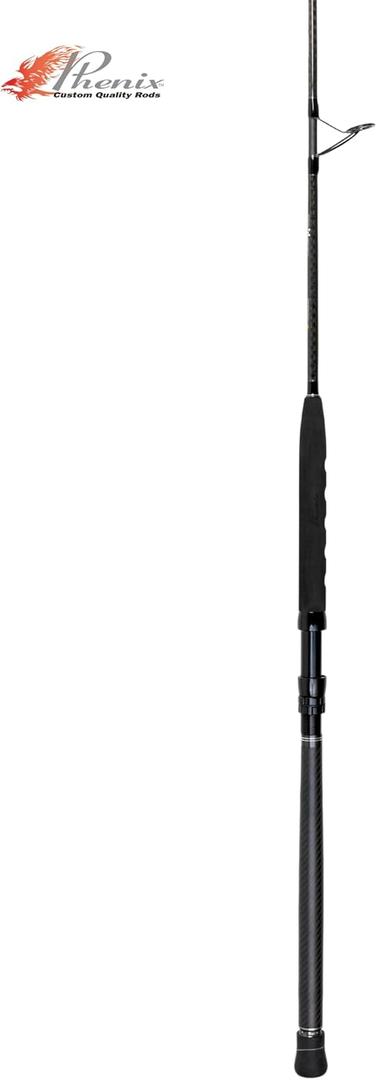 Phenix Rods Black Diamond East Coast Spinning / 76 / 1 PC / 15-40 LB LINE Rating/Fast Taper Action/Essex SIC Guides/Essex Reel SEAT/Phenix EVA & Carbon Fiber Handle