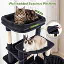 Globlazer S51 Sturdy Cat Tree for Indoor Large Cats, Dark Grey