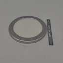 Youtob LED Flush Mount Ceiling Light, 15W 100 Watt Equivalent, 1200lm Brushed Silver Round Lighting Fixture for Closets, Kitchens, Stairwells, Basements, Bedrooms, Washrooms (Cool White 4000K)