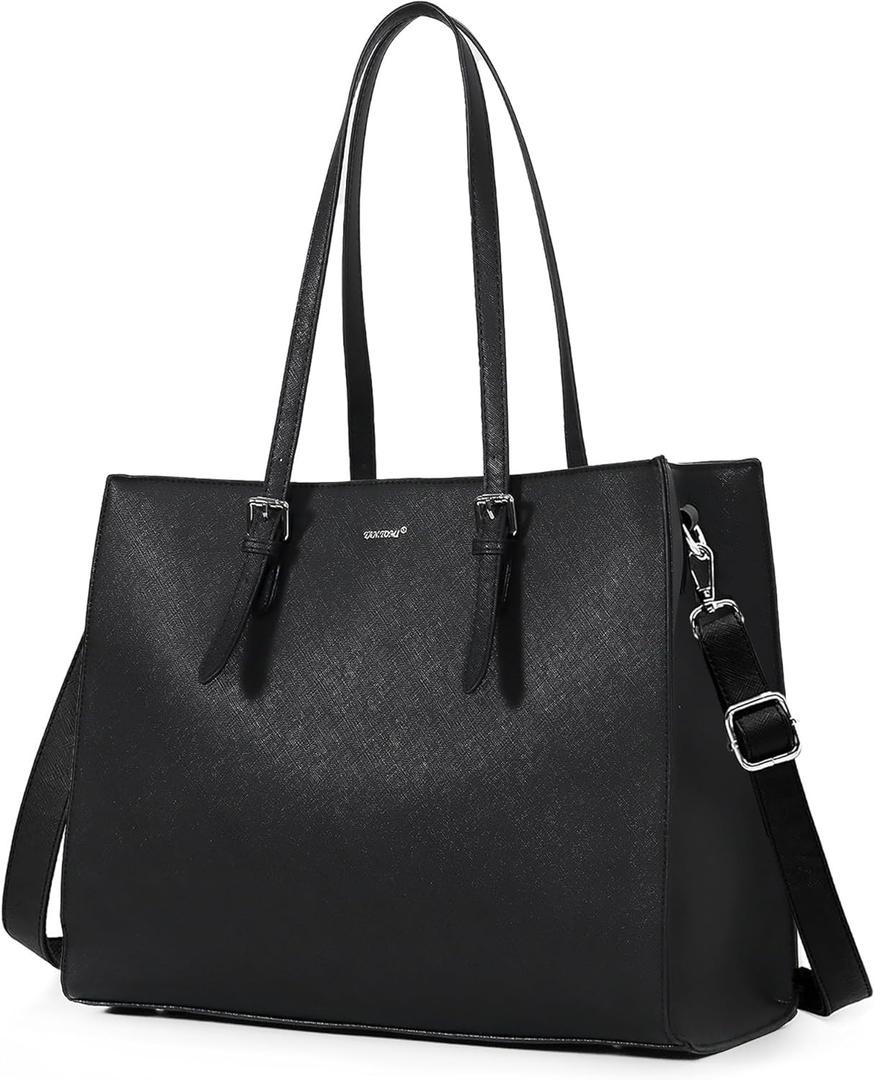 TANTOMI Large Laptop Tote Bag for Women 15.6 Inch Waterproof, Womens Tote Bags for Work, Handbag Briefcase Shoulder Bag