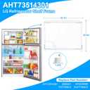 UPGRADED AHT73514301 Glass Shelf Compatible with LG Refrigerator Glass Shelf PS7788910 Kenmore LG Refrigerator Shelf Replacement LTCS20030S LTCS20020S LTCS20220B LTCS20020W LTCS20220S LG Fridge Shelf