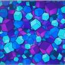DC Glass Mouse Pad, Micro-Etched Aluminosilicate, 17.7×15.7in, Voxel Storm, 17.7L x 15.7W inches